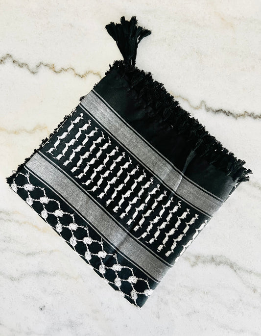 Black and white Kuffiyeh